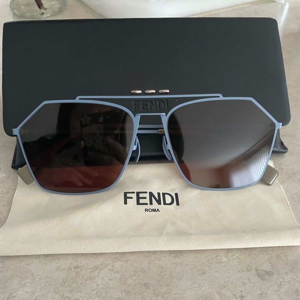 Fendi Blue Sunglasses Full Set